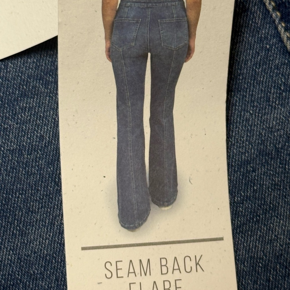Seam Back Flare Women Jeans True Craft Size 10 NWT